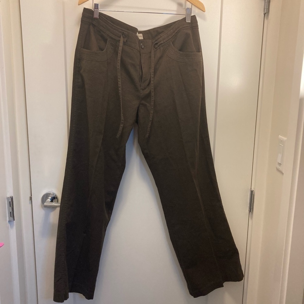 MARVIN RICHARDS Sz 16 Linen Viscose Front & Back Pockets Pants Trousers